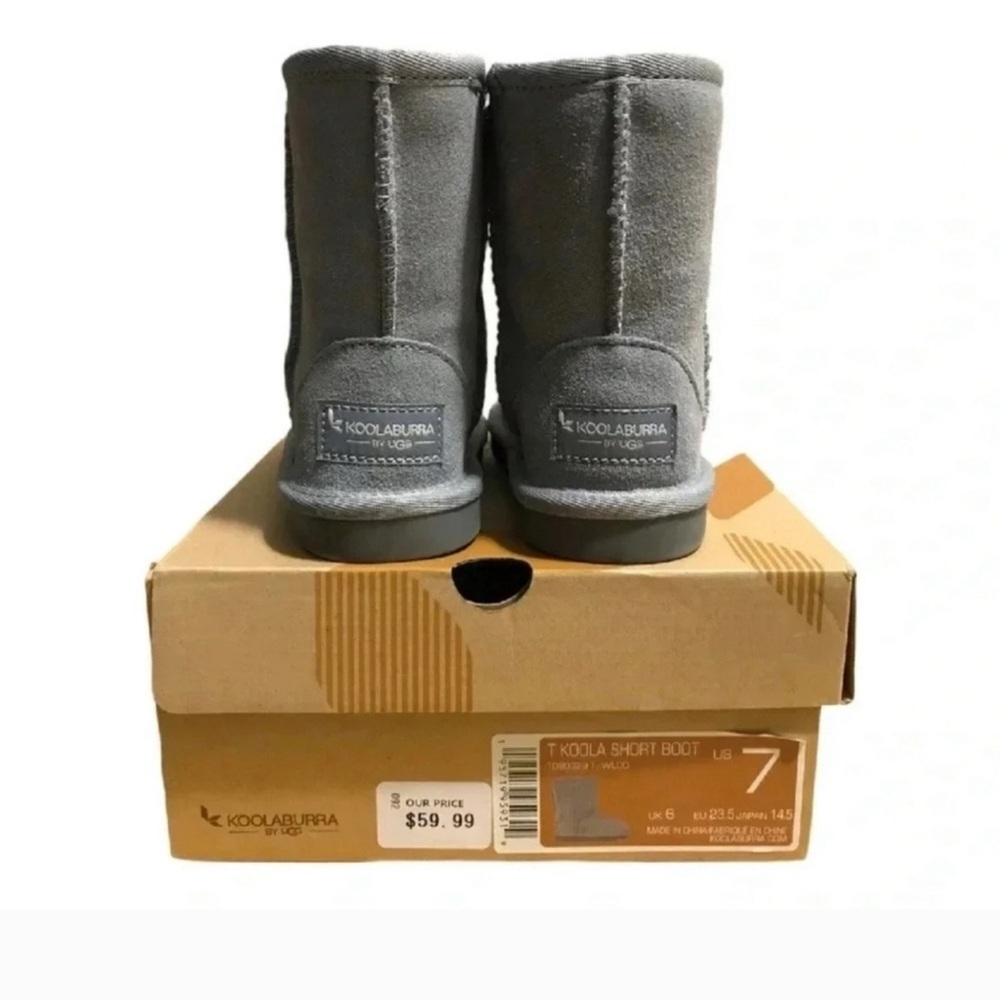 Koolaburra By Ugg T Koola Short Boot 1090329 T/WLDD Girls‎ Size 7 (Wild Dove) - Picture 11 of 12